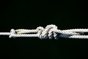 complicated knotted rope